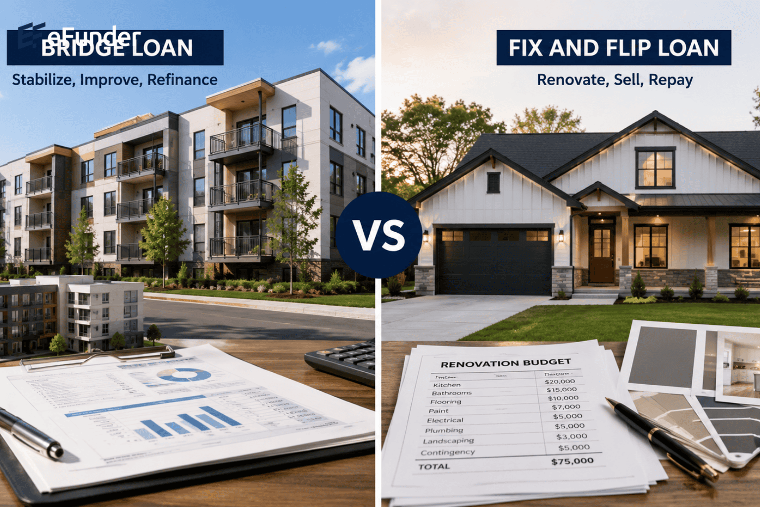 Bridge Loan vs Fix and Flip Loan – Image